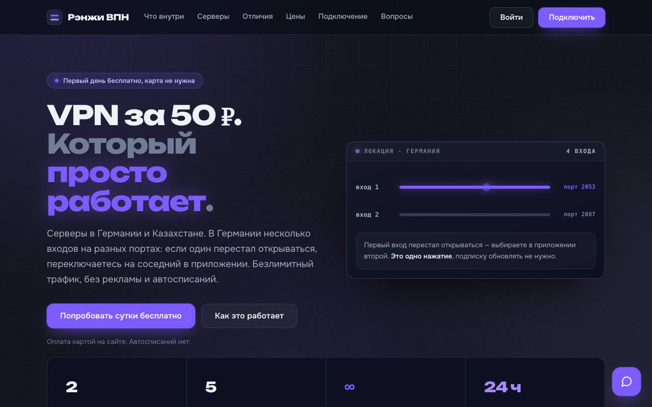 Сайт Рэнжи ВПН